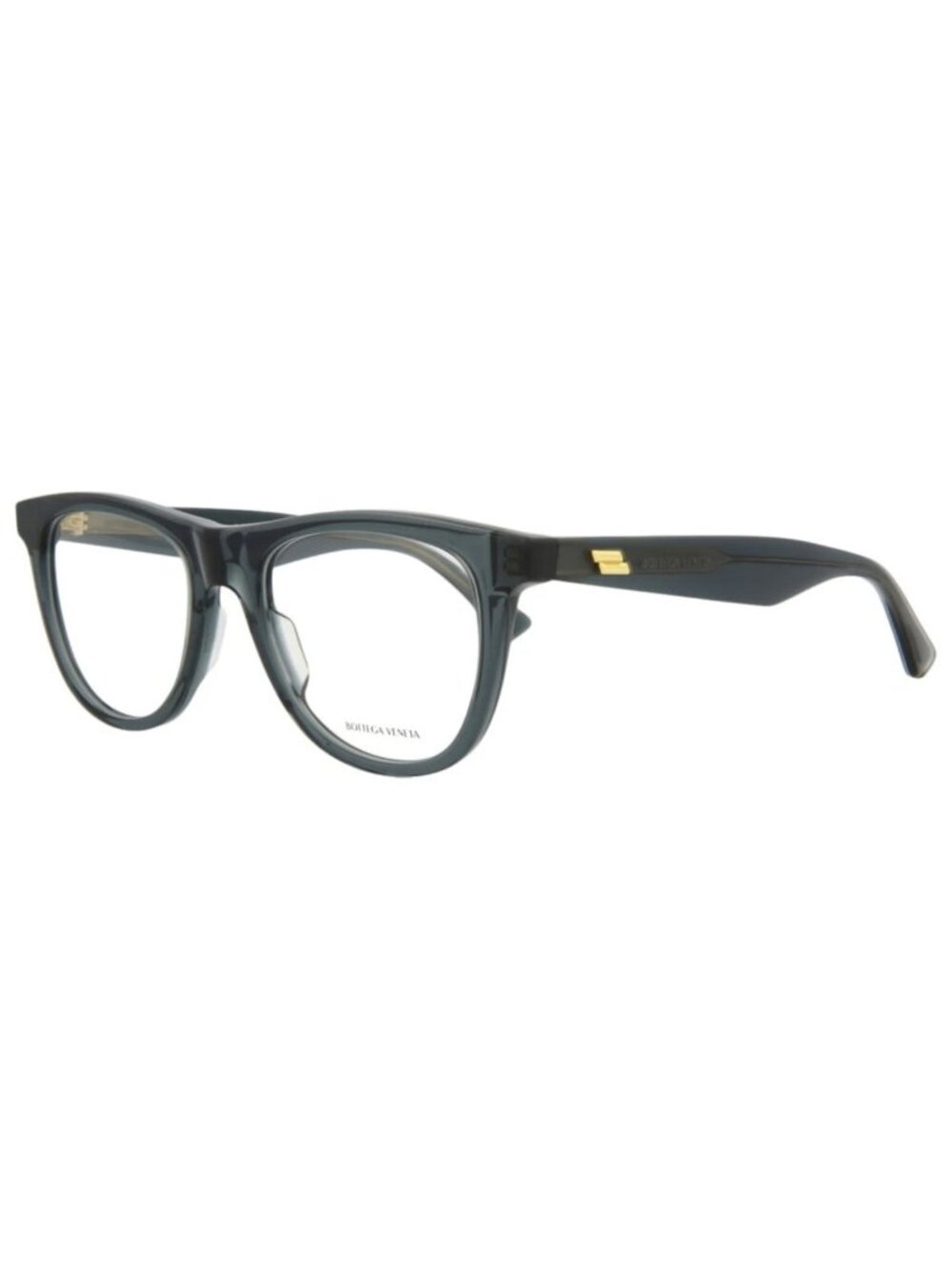 New Bottega Veneta Women's Eyeglasses Round Oval Acetate Frame Mens Grey Grey